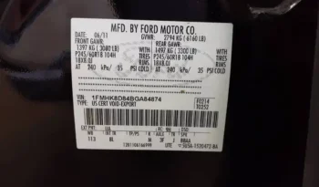 FORD EXPLORER XLT, YEAR 2011, S/N 276081 complet